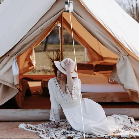 Boho Zelt Lebenshofalpakas Campo de lujo *