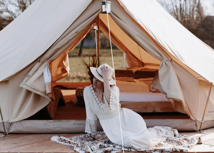 Boho Zelt Lebenshofalpakas Campo de lujo *